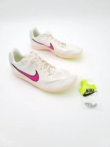 Nike Zoom Rival Puntas de Distancia de Pista y Campo Blanco Rosa Para Hombre Talla 10 - Imagen 1 de 8