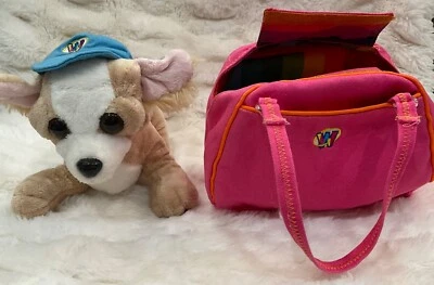 Ganz Webkinz Chihuahua HM104, Hat, WE000156 Funky Pink Flower Purse 3 Piece Set - Image 1 of 4