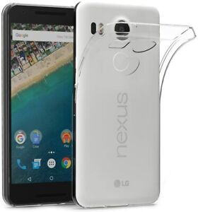 For LG GOOGLE NEXUS 5X CLEAR CASE SHOCKPROOF ULTRA THIN GEL SILICONE TPU COVER