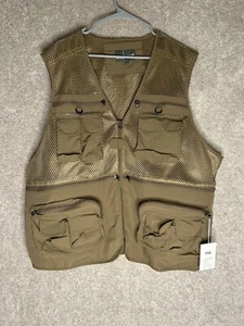 Flygo Mens Summer Outdoor Work Safari Fishing Travel Photo Vest with Pockets - Afbeelding 1 van 5