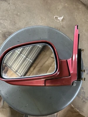 Espejo retrovisor eléctrico rojo Hyundai Santa Fe 2001-2004 vista lateral del conductor Foto 1 de 4