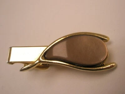 Wishbone w/ Stone Vintage Tie Bar Clip good luck fortune lucky - Image 1 of 4