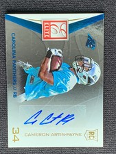 2015 Panini Donruss Elite Cameron Artis-Payne Panthers SIGNED Rookie Card NM-MT