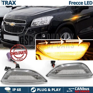 Frecce LED DINAMICHE Laterali per Chevrolet TRAX Omologate CANbus Lente Bianca - Foto 1 di 8