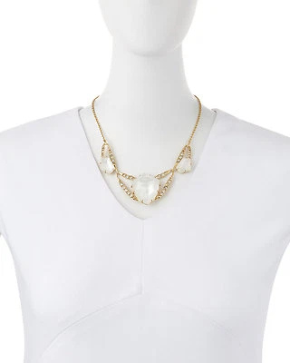 Collar babero de cristal nácar Alexis Bittar Miss Havisham $350 Foto 1 de 4