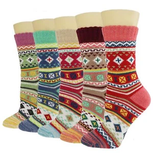 Wool Socks for Women Gifts Winter Warm Thick Thermal Vintage Knit Soft Comfy ... - Picture 1 of 9