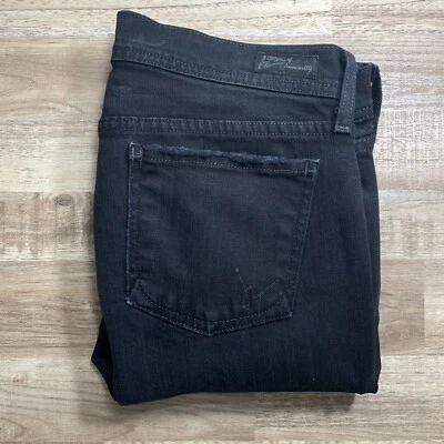 Citizens Of Humanity Straight Tapered Leg Denim Jeans Women 29x32 Black Wash EUC - Image 1 of 4