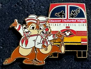 SPILLA DISNEY WDW 2006 MAGICAL WORLD OF TRANSPORT PURSUIT CHIP & DALE LE 2000 - Foto 1 di 2