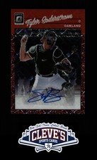 2023 PANINI OPTIC TYLER TYLER SODERSTROM AUTO RED PRIZM OAKLAND ATHLETICS