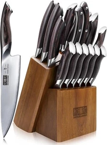 16-Piece Knife Set Japanese Stainless Steel Kitchen Knife Ultra Sharp - Picture 1 of 6
