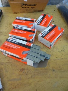 Paslode GSN-18-5/8" 5 Box 25000 Pezzi 18 Gauge Zincato Graffette Corona Stretta - Foto 1 di 9