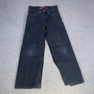 Levis Jeans 569 Boys 10 Regular 25x25 Loose Fit Straight Leg Black Classic Denim - Picture 1 of 8