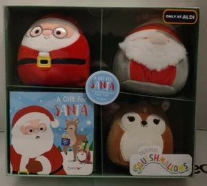 Set regalo libro Squishmallows Un regalo per Babbo Natale esclusivo Aldi Natale - Foto 1 di 2