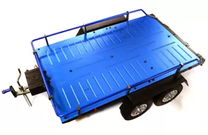 Machined Alloy Flatbed Dual Axle Car Trailer Kit for 1/10 Scale RC 515x316x120mm - Picture 1 of 6