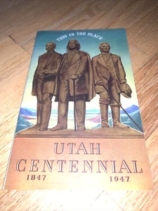 1947 Booklet UTAH CENTENNIAL 1847 - 1947 Utah Centennial Commission - Imagen 1 de 11