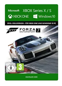 NEU für Xbox One Series X S Spiel Forza Motorsport 7 Game Key Code Windows 10 - Bild 1 von 5