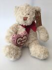 Super soft and Cute Hugs And Co Soft Teddy Bear with Red Bow & Tag 13in