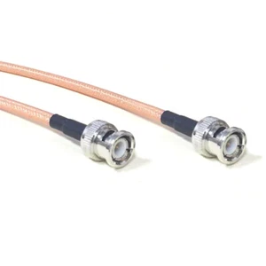 BNC male straight to BNC male plug pigtail cable RG142 50cm 20" for CCTV - Picture 1 of 1