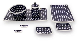 Original Bunzlauer Keramik Sushi Geschir Set 8-teilig für 2 Personen Dekor 42 - Bild 1 von 9