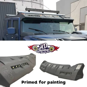 Visor (spoiler, wing) roof for Hummer H2 with lights primed - Picture 1 of 13