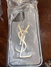 YSL Saint Laurent iPhone 12 Case Logo Print .