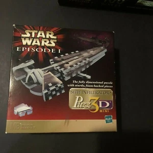 Mini Star Wars Episode 1 Dimensional  3DPuzzle-Sith Infiltrator 9"Hasbro-New/BOX - Picture 1 of 3