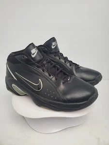 Nike Mens  Overplay 4 318853-002 Black Basketball Shoes Lace Up Mid Top Sz 13 - Picture 1 of 7