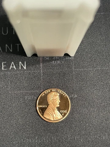 1996 S LINCOLN MEMORIAL PROOF CENT PENNY FREE SHIPPING uncirculated Cover
