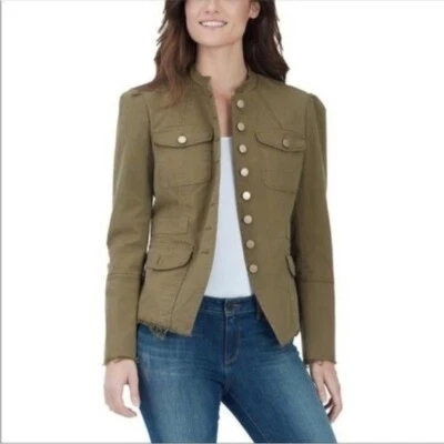 WILLIAM RAST Women Green Bragg Army Style Jacket S NWT - Image 1 of 4