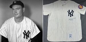 RARE Johnny “Big Cat” Mize (died 1993) HOF 1981 PSA/DNA NY Yankees Signed Jersey