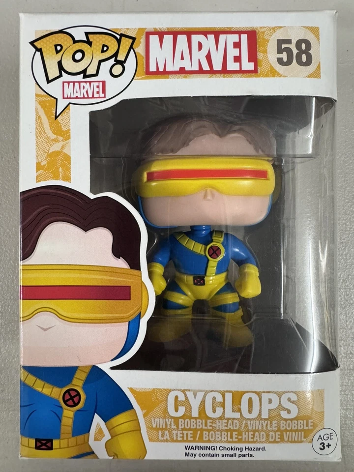 Cyclops 58 ~ Marvel - X-Men ~ Vinilo Funko Pop ~ EXCELENTE Estado + PROTECTOR GRATIS Foto 1 de 4