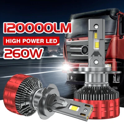 H11 9005 9006 H4 H7 H13 9007 LED Headlight Bulb High/Low Beam Super White 6500K - Image 1 of 4
