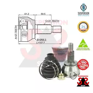 Wheel Side Cv Joint Kit, Drive Shaft Suit LAND ROVER Range Rover Evoque 2.2 D - Picture 1 of 2