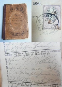 Schüler-Kalender MENTOR 1880: TAGEBUCH Pilsen & Kunstakademie WIEN / Künstler - Bild 1 von 1