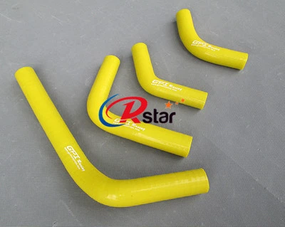 Mangueira de radiador de silicone AMARELA para Honda CRF250X CRF250 CRF250R 2004-2009 05 06 - Imagem 1 de 4