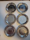 6 Vintage Silver Plated EP On Steel Trays Coasters 4