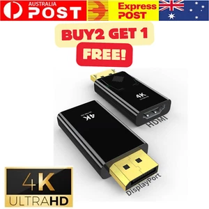 DisplayPort to HDMI Adapter 4K UHD Male to Female DP to HDMI Converter Cable - Picture 1 of 6