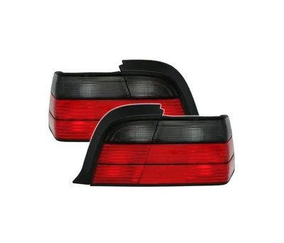 BMW 3 E36 COUPE CABRIO 1992-1999 ROUGE SMOKE VT483 TOP SET FEUX ARRIERE ENSEMBLE - Image 1 of 3