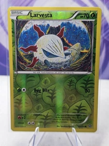 Reverse Holo Larvesta #14/114 Common XY - Steam Siege Pokemon - Imagen 1 de 2