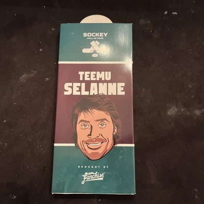 Nuevo Sockey Salón de la Fama TEEMU SELANNE Alumnos NHL Hockey Adultos Calcetines MIGHTY DUCKS Foto 1 de 4