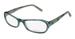 NEW VERA WANG V302 EYEWEAR PLASTIC RECTANGULAR 53-17-130 WOMENS BLUE AQ FULL-RIM - Picture 1 of 8