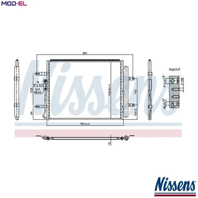 CONDENSER AIR CONDITIONING 940985 FOR HYUNDAI KONA/SUV/Van G4LE 1.6L 4cyl - Image 1 of 4