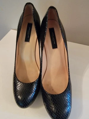 Nine West Black Snake Print Pumps - Image 1 of 4