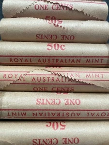 1980 1c Coin Roll - RAM Uncirculated Royal Australian Mint 1 One Cent Coins - Bild 1 von 3