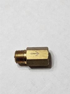 Inline Schrader Check Valve 1/4 MPT X 1/4 FPT, For Diaphragm Type Air Compressor - Picture 1 of 3