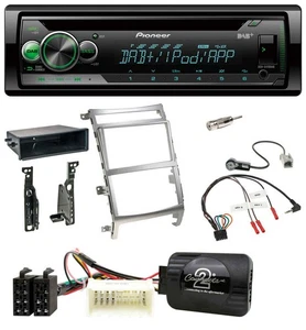 Pioneer USB MP3 DAB Lenkrad CD Autoradio für Hyundai IX55 2009-2012 silber - Bild 1 von 10