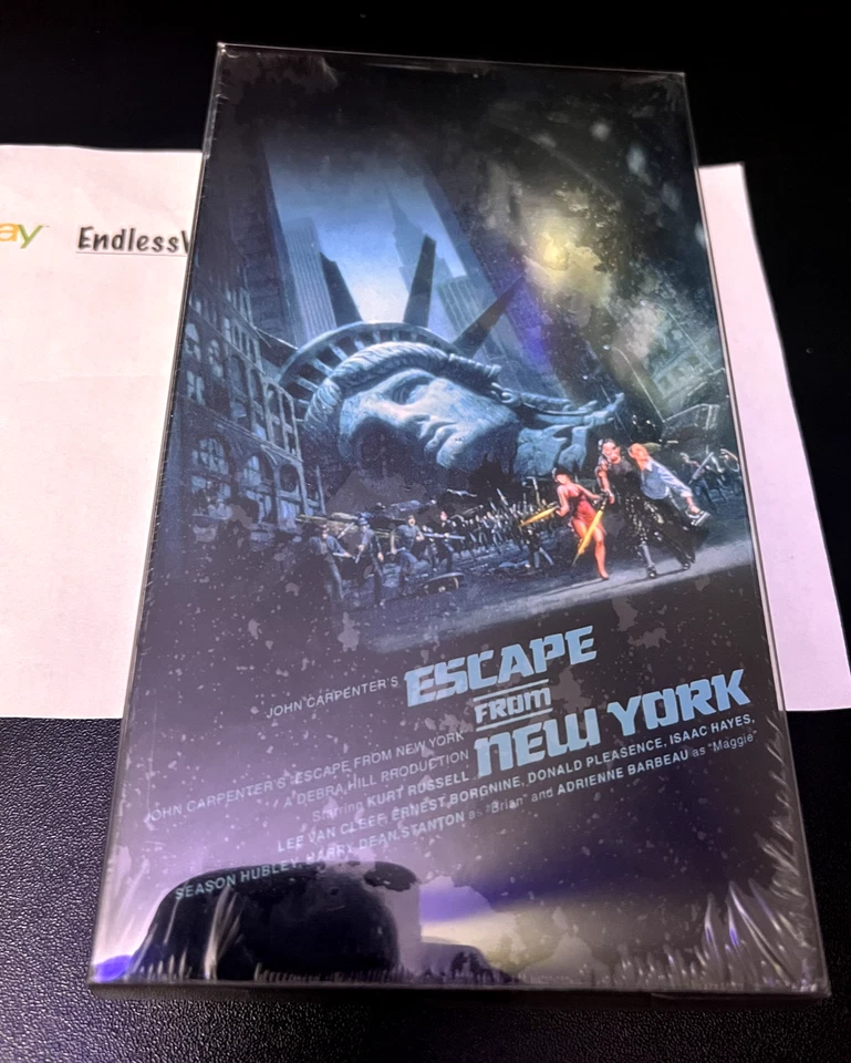 Escape From New York VHS Video Tape FACTORY SEALED Watermark rare - Image 1 of 4