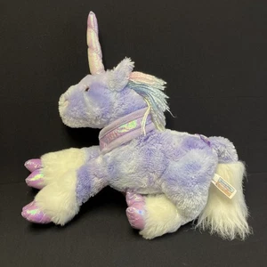 Animal Alley Purple Unicorn Plush Pastel Yarn Mane Toys R Us Stuffed Animal - Picture 1 of 8
