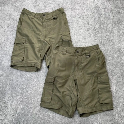 Boy Scouts of America Shorts Lot of 2 Mens Small Green Cargo Scouting Uniform  - Image 1 of 4