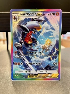 Fan Art Pokemon TCG Pocket Garchomp EX Holo SIR | Triumphant Light - Image 1 of 3